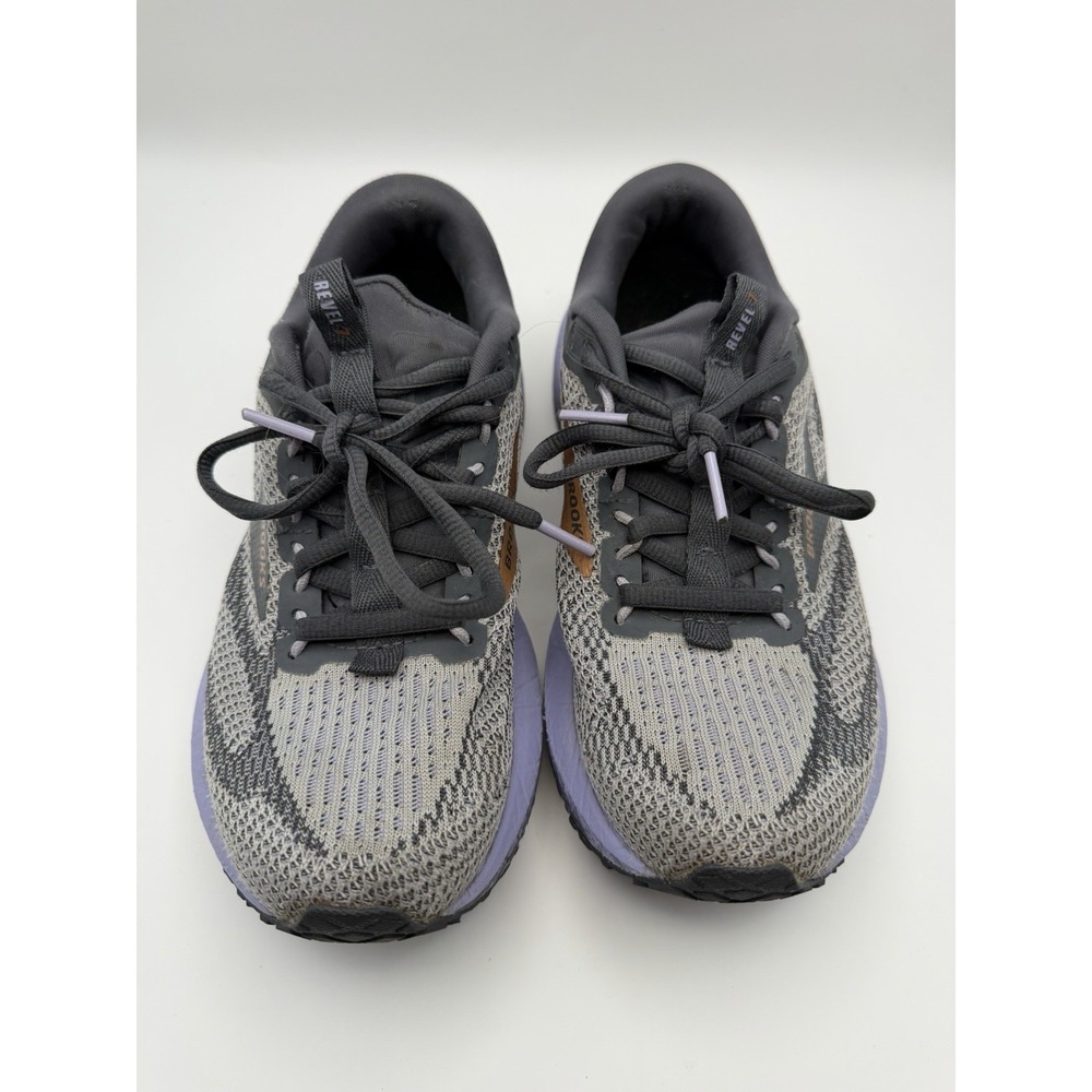 Brooks Revel 7 Women's Size 5.5 Gray Purple Running Shoes Athletic Cushioned - Picture 4 of 8